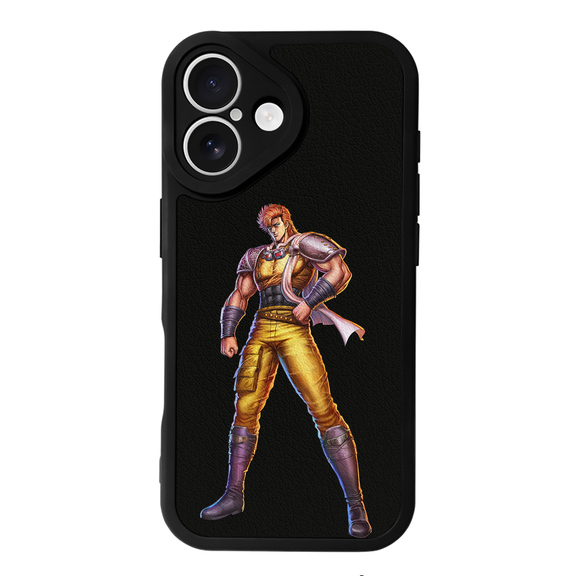 （画像用） 北斗の拳 Fist of the North Star 【iPhone 16シリーズ対応】シリコンスマホケース（レザー調） 材質：シリコン
